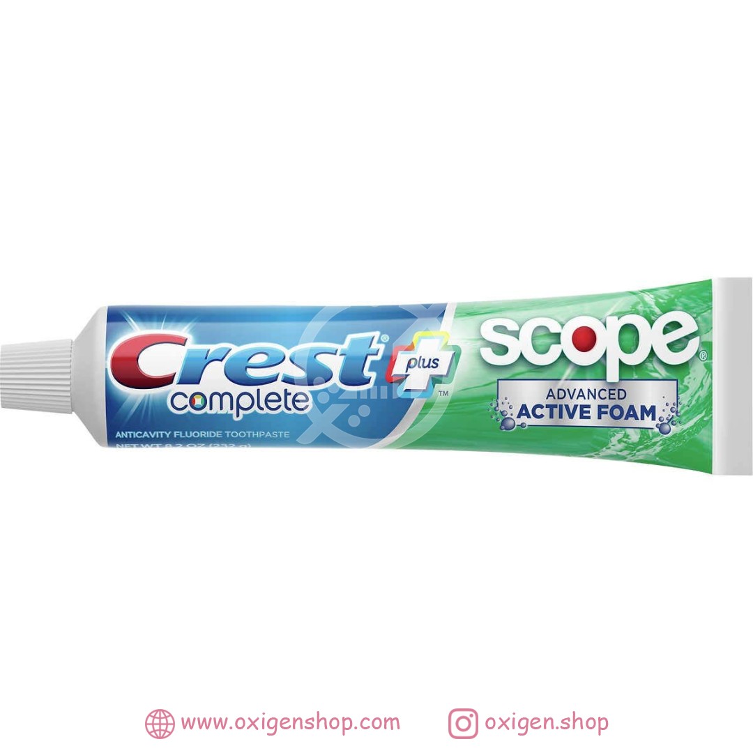 خمیردندان کرست مدل Extra Whitening + Scope Advanced Freshness