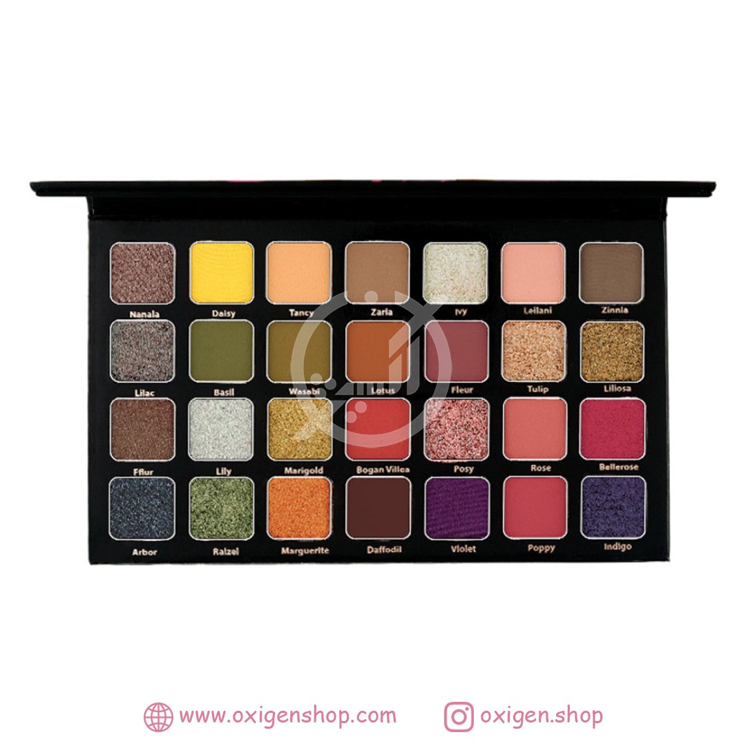 پالت سایه 28 رنگ کارکتر مدل Blossom