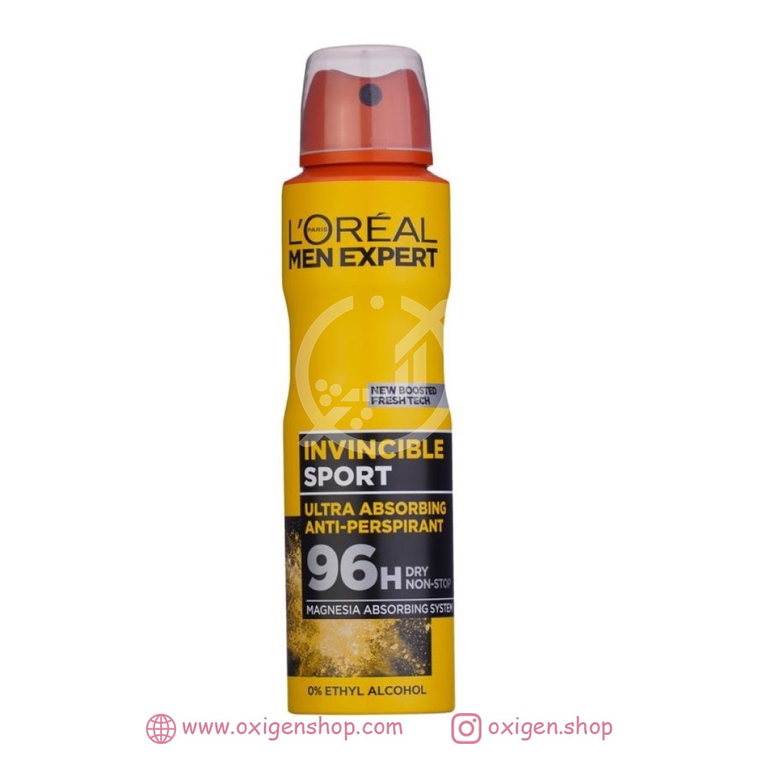 اسپری ضدتعریق مردانه لورال مدل Invincible Sport