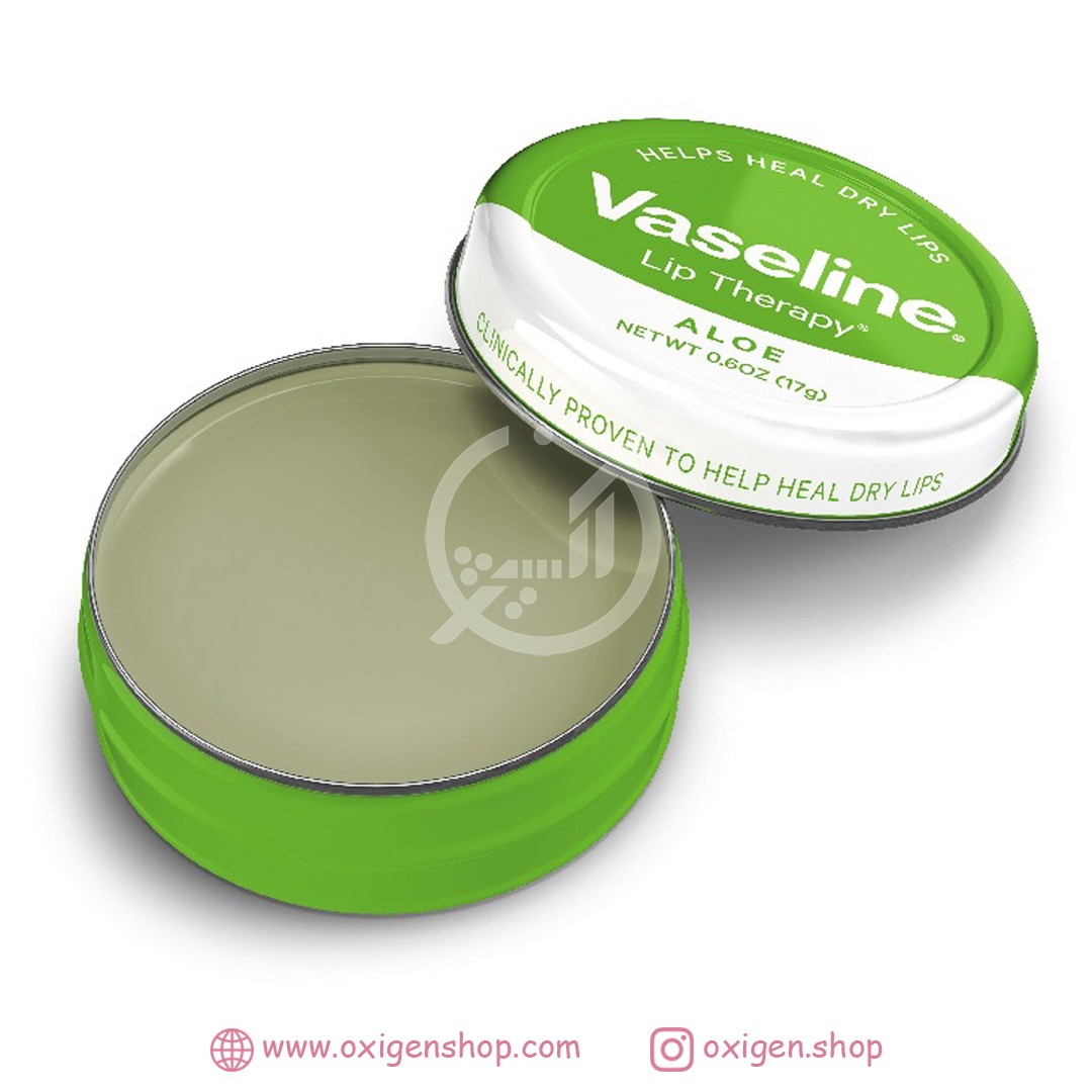 بالم لب کاسه ای وازلین مدل Aloe Vera بالم لب کاسه ای وازلین مدل Aloe Vera