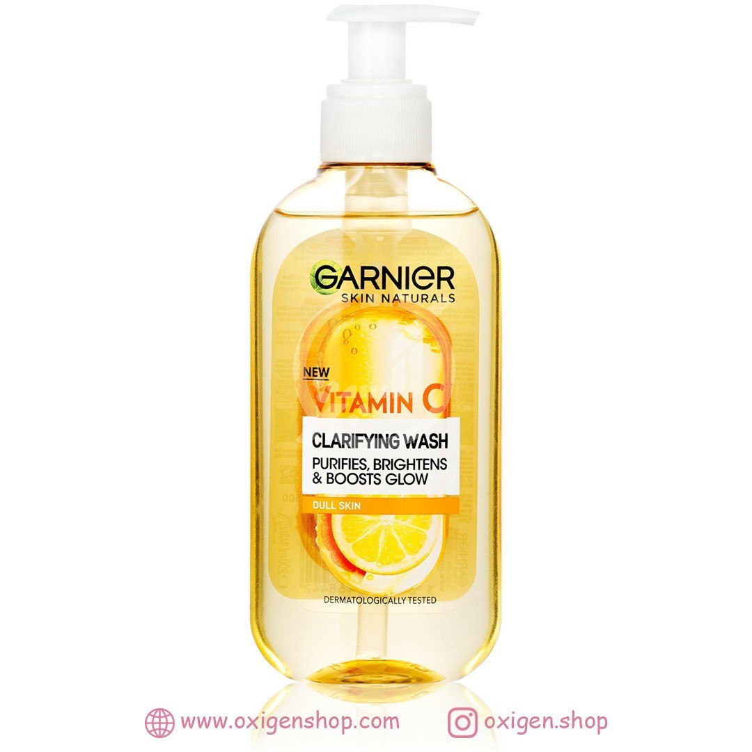 ژل شستشو صورت گارنیر مدل vitamin c