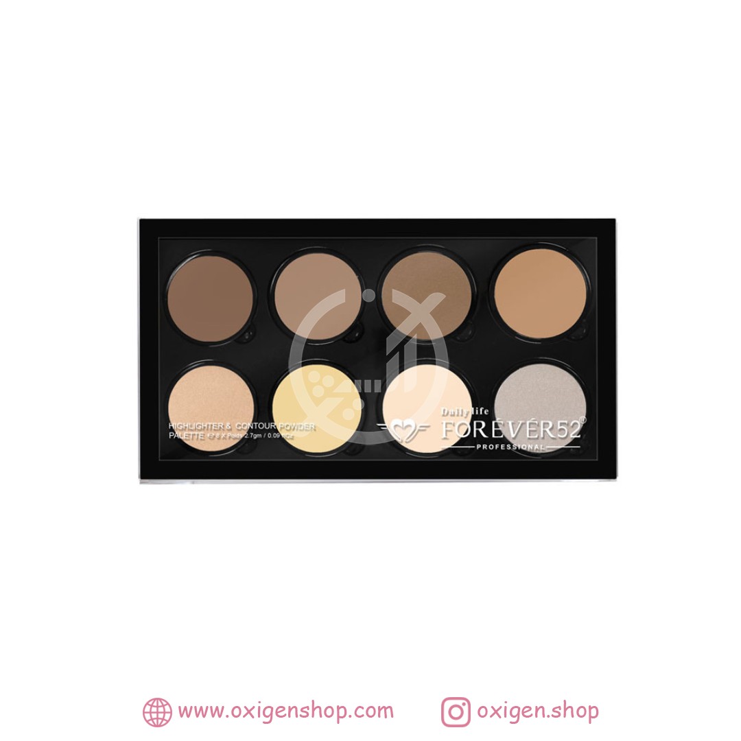 پالت هایلایتر و کانتور خشک فوراور 52-FHC001