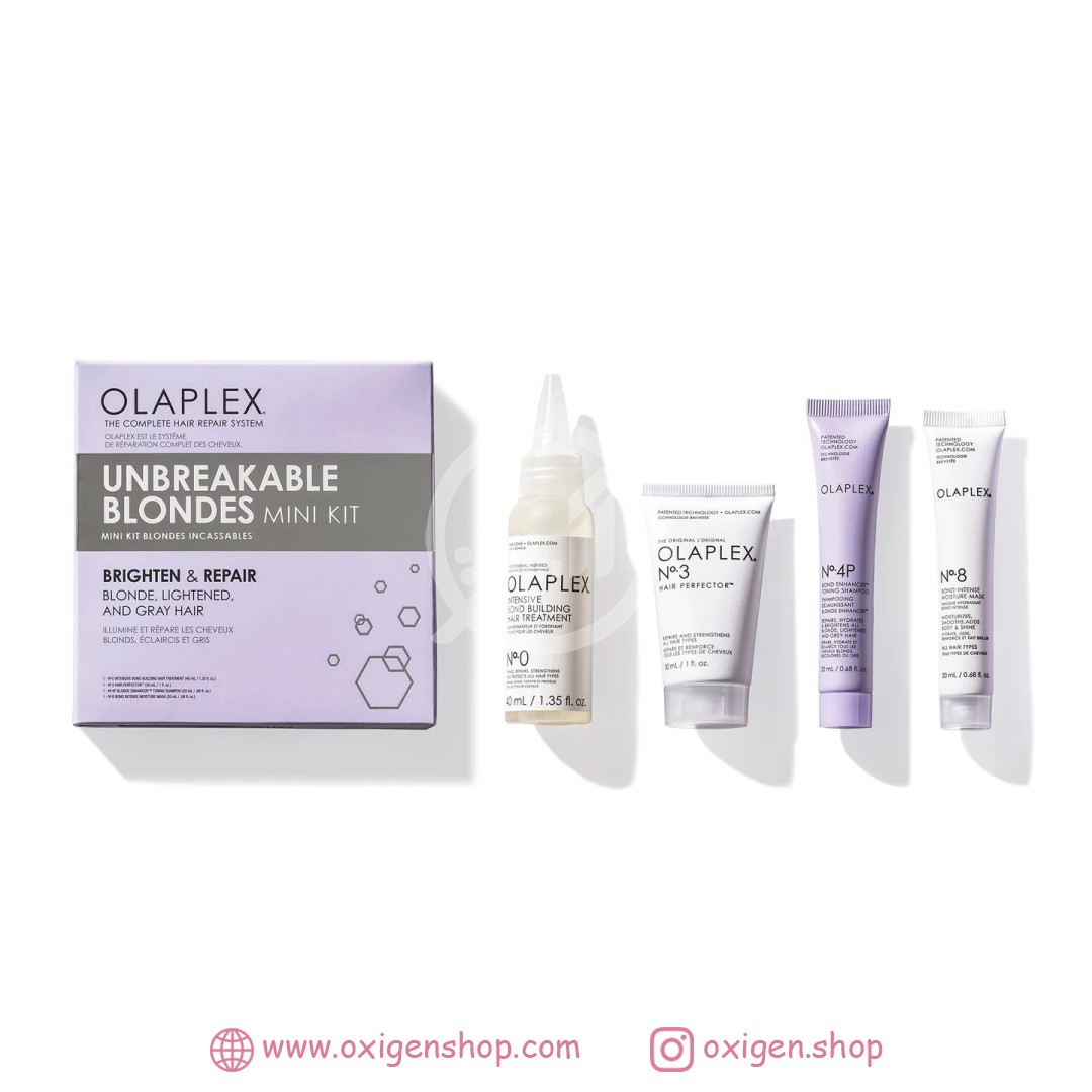 ست مینی مراقبت مو اولاپلکس مدل unbreakable blondes ست مینی مراقبت مو اولاپلکس مدل unbreakable blondes