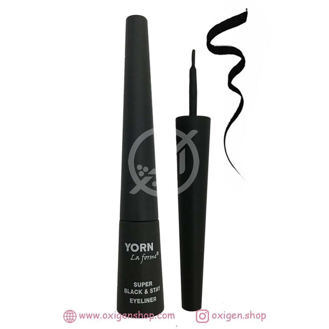 خط چشم مایع یورن مدل Super Black & Stay خط چشم مایع یورن مدل Super Black & Stay