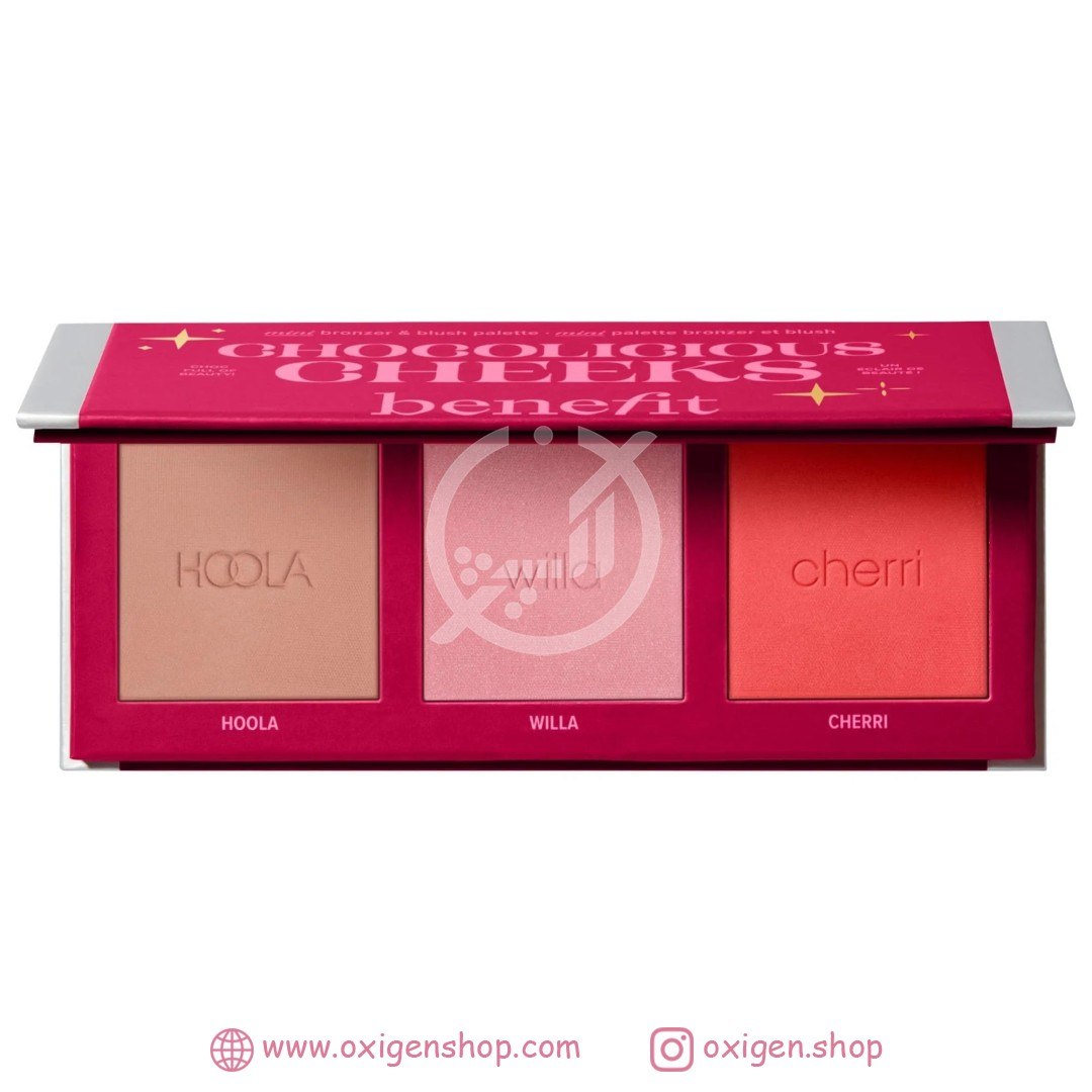 پالت برنزر و رژگونه بنفیت مدل Chocolicious Cheeks پالت برنزر و رژگونه بنفیت مدل Chocolicious Cheeks