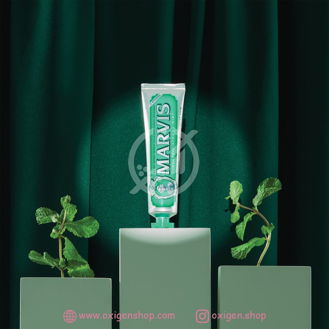 خمیردندان مارویس مدل Classic Strong Mint خمیردندان مارویس مدل Classic Strong Mint
