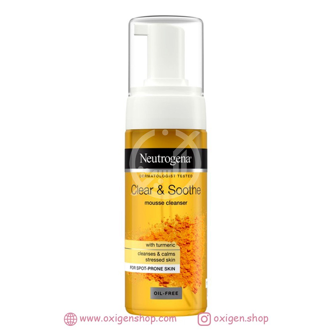 فوم شوینده صورت نوتروژینا مدل clear and soothe