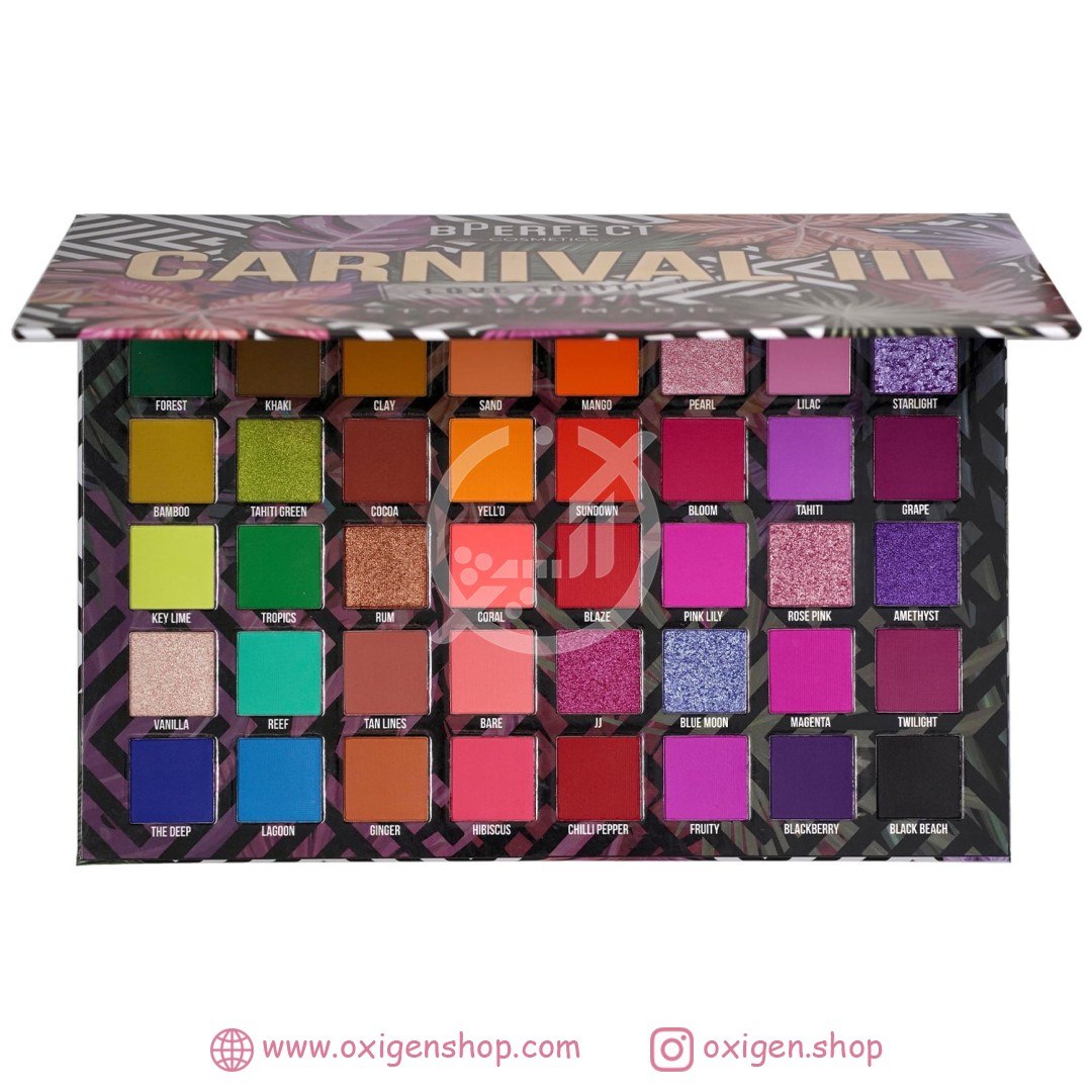 پالت سایه بی پرفکت مدل Carnival III Love Tahiti