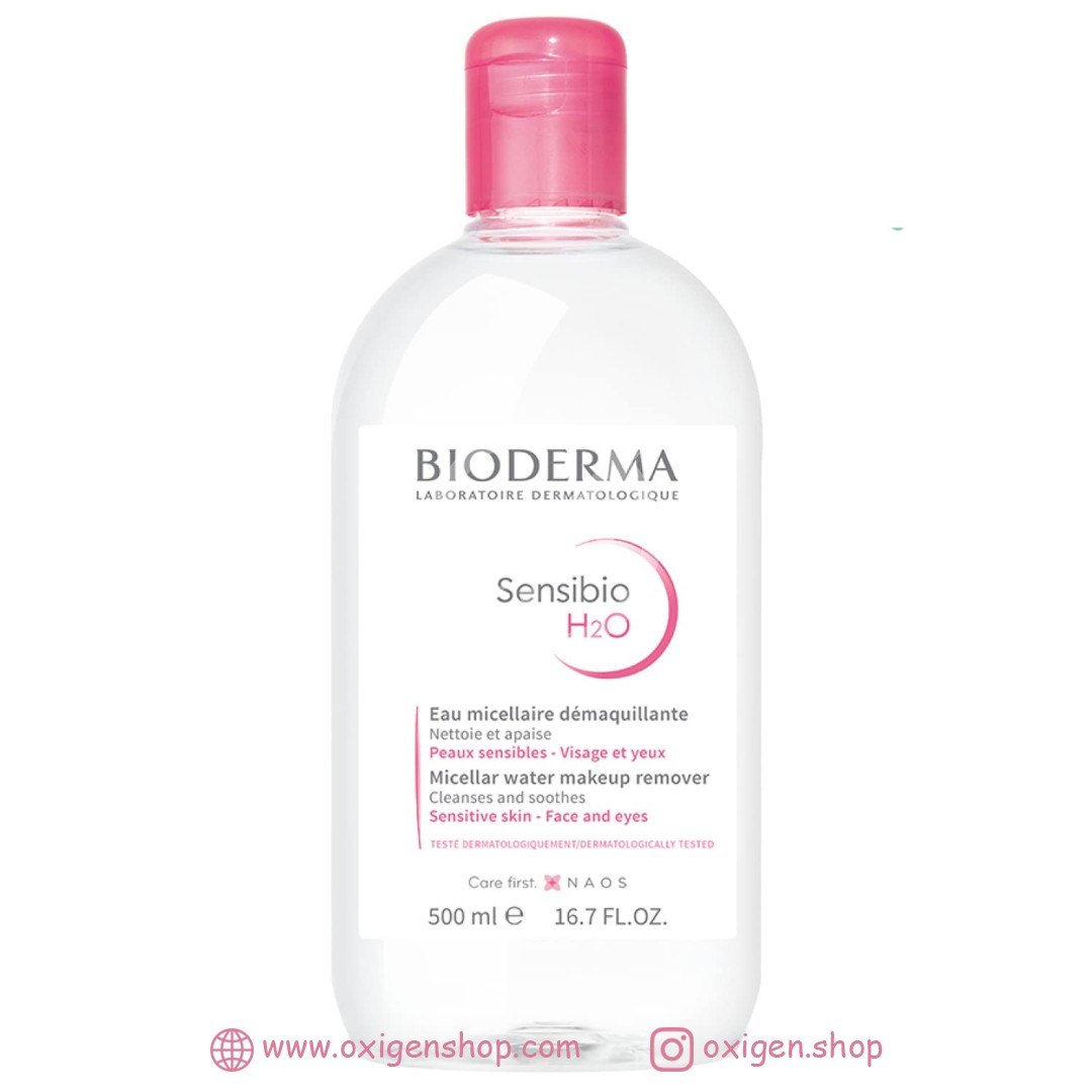 میسلارواتر sensibio h2o بایودرما مدل sensitive skin