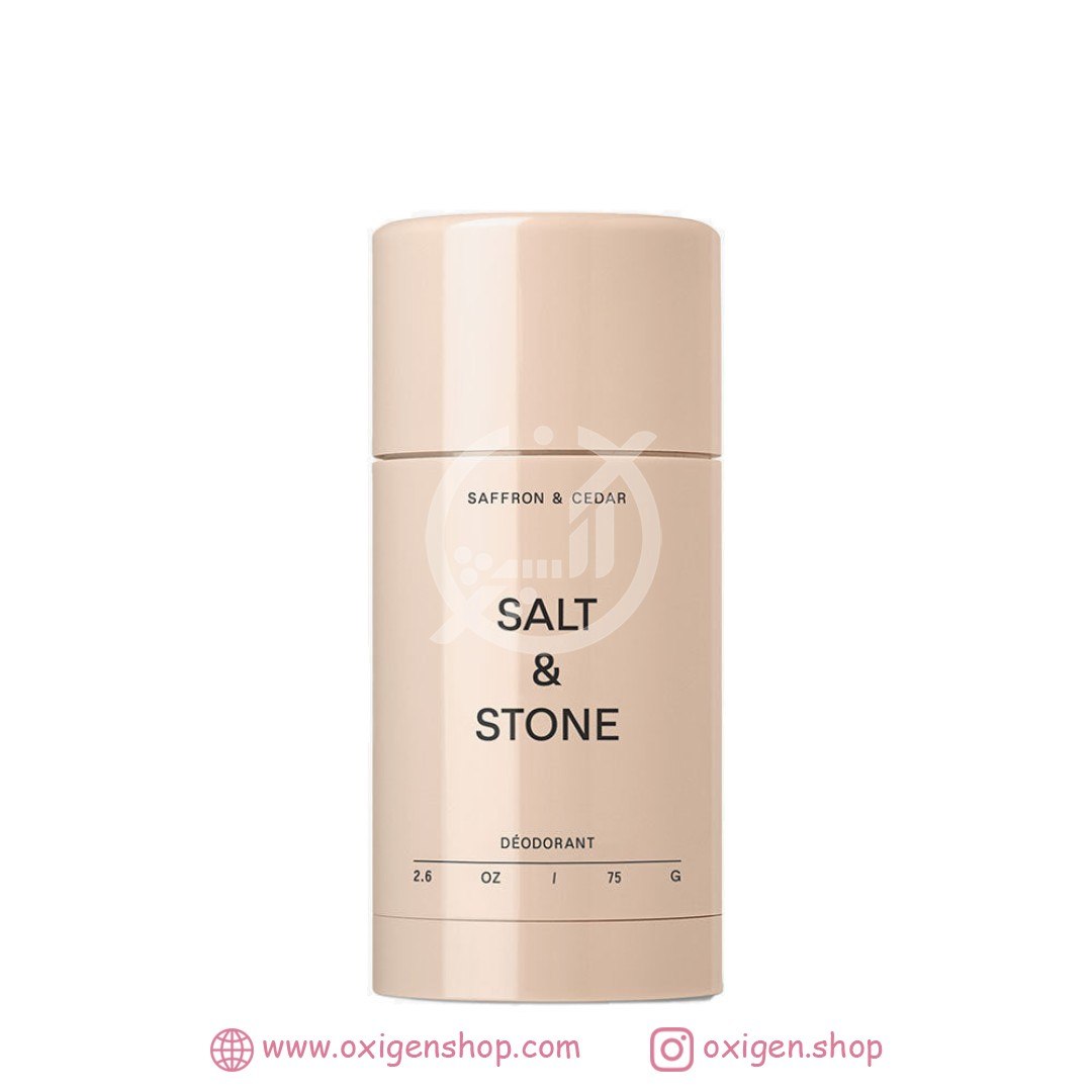 دئودورانت سالت اند استون مدل Saffron & Cedar