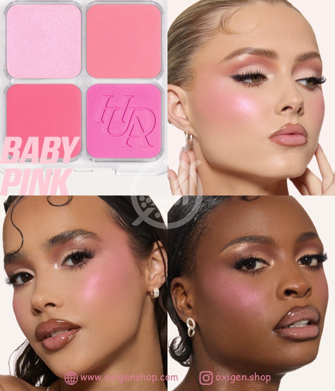 پالت رژگونه و هایلایتر هدی بیوتی مدل BLUSH FILTER BLURRING